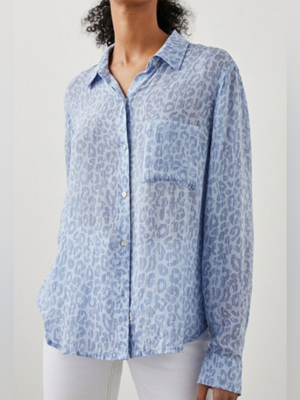 Rails Josephine Batik Cheetah Print Blue Size Medium